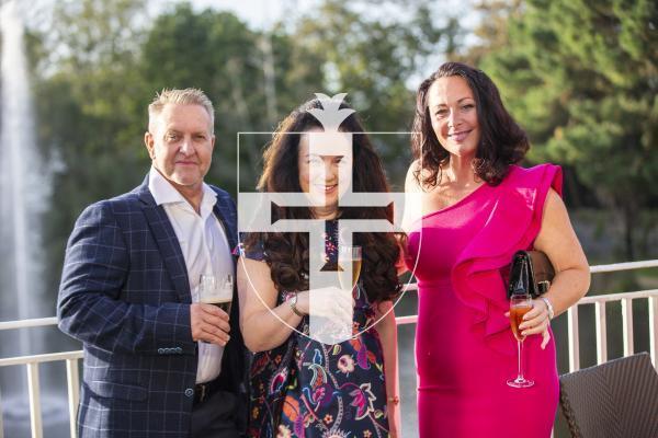 Picture by Sophie Rabey.  19-10-24.  Guernsey Press Pride of Guernsey Awards 2024.
Lloyds L-R Ross MacGillivray, Julie Ronaldson and Stephanie Duskova.