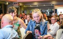 Pic supplied by Andrew Le Poidevin, 19-10-2024. The 2024 Guernsey Press Pride of Guernsey Awards night at St Pierre Park Hotel.
Overcoming Adversity Award sponsored by Lloyds Bank.
Winner Brooke Doggett.