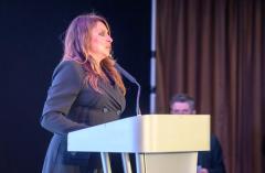 Pic supplied by Andrew Le Poidevin, 19-10-2024. The 2024 Guernsey Press Pride of Guernsey Awards night at St Pierre Park Hotel.
Jo Priaulx.