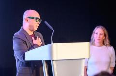 Pic supplied by Andrew Le Poidevin, 19-10-2024. The 2024 Guernsey Press Pride of Guernsey Awards night at St Pierre Park Hotel.
Angel of the Year Award sponsored by Ravenscroft.
Presented by Sophie Yabsley.
Winner Harmen Cervales.