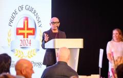 Pic supplied by Andrew Le Poidevin, 19-10-2024. The 2024 Guernsey Press Pride of Guernsey Awards night at St Pierre Park Hotel.
Angel of the Year Award sponsored by Ravenscroft.
Winner Harmen Cervales.