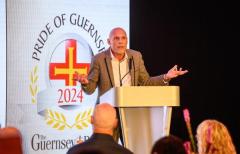 Pic supplied by Andrew Le Poidevin, 19-10-2024. The 2024 Guernsey Press Pride of Guernsey Awards night at St Pierre Park Hotel.
Customer Service of the Year Award sponsored by Moonpig.
Winner Craig Duquemin.