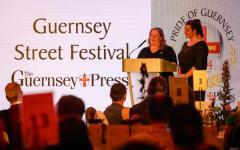 Pic supplied by Andrew Le Poidevin, 19-10-2024. The 2024 Guernsey Press Pride of Guernsey Awards night at St Pierre Park Hotel.
Arts Contribution Award sponsored by The Guernsey Press.
Winner Guernsey Street Festival.