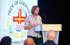 Pic supplied by Andrew Le Poidevin, 19-10-2024. The 2024 Guernsey Press Pride of Guernsey Awards night at St Pierre Park Hotel.
Carer of the Year Award sponsored by Specsavers.
Winner Tom Falla.