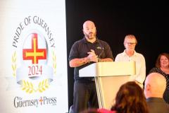 Pic supplied by Andrew Le Poidevin, 19-10-2024. The 2024 Guernsey Press Pride of Guernsey Awards night at St Pierre Park Hotel.
Diversity & Inclusion Award sponsored by Guernsey Energy.
Presented by Michelle Steele.
Winner Grow Training Cafe.