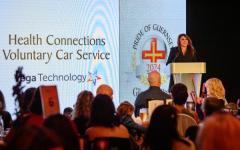 Pic supplied by Andrew Le Poidevin, 19-10-2024. The 2024 Guernsey Press Pride of Guernsey Awards night at St Pierre Park Hotel.
Jo Priaulx.