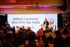 Pic supplied by Andrew Le Poidevin, 19-10-2024. The 2024 Guernsey Press Pride of Guernsey Awards night at St Pierre Park Hotel.
Bailiwick Community Hero of the Year Award sponsored by Vega Technology.
Presented by David Collings.