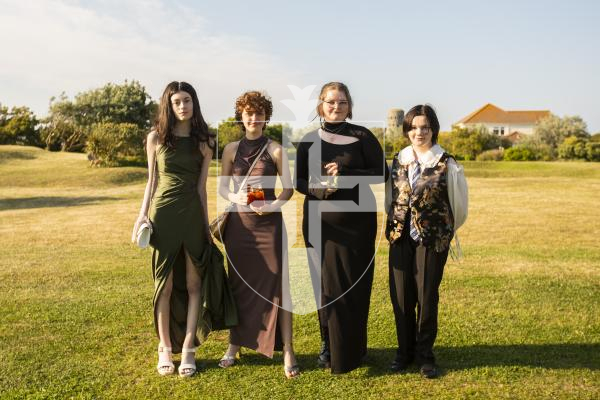 Picture by Sophie Rabey.  21-06-24.  St Sampsons High School Prom at The Peninsula Hotel.
L-R Libby Le Lacheur (16), Annie Setters (16), Clainagh Black (15) and Abigail Goubert (16)