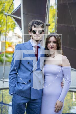 Picture by Luke Le Prevost. 26-05-23.
Grammar School Sixth Form Centre Prom at St Pierre Park Hotel. L-R Evan Birkett and Ana Inder (both 18)