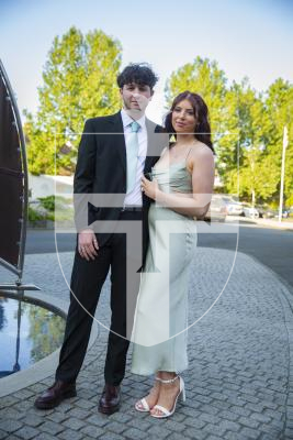 Picture by Luke Le Prevost. 26-05-23.
Grammar School Sixth Form Centre Prom at St Pierre Park Hotel. L-R Harry Gent (18) and Rosie Jones (17)
