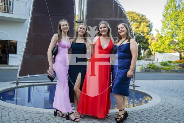 Picture by Luke Le Prevost. 26-05-23.
Grammar School Sixth Form Centre Prom at St Pierre Park Hotel. L-R Gemina Green, Emily Sylvester, Carys Collins and Keira Bain (all 18)