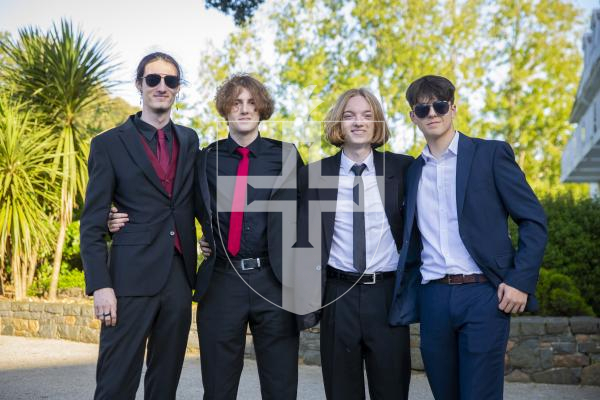 Picture by Luke Le Prevost. 26-05-23.
Grammar School Sixth Form Centre Prom at St Pierre Park Hotel. L-R Jared Sarchet, Ben Oesterman, Ewan Sarchet and Alex Mauger (all 18)