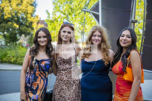 Picture by Luke Le Prevost. 26-05-23.
Grammar School Sixth Form Centre Prom at St Pierre Park Hotel. L-R Niamh Kerr, Lily Wyatt-Nicolle, Orla Reid and Chloe Peel (all 18)