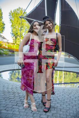 Picture by Luke Le Prevost. 26-05-23.
Grammar School Sixth Form Centre Prom at St Pierre Park Hotel. L-R Evie Bougourd and Emma Simon (both 18)
