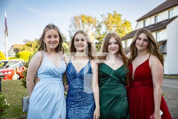 Picture by Luke Le Prevost. 22-06-23.
Blanchelande College Year 11 Prom at The Peninsula. L-R Megan Clayton (16), Angelica Gaudion (15), Emma Battle (16) and Lydia Allan (16)