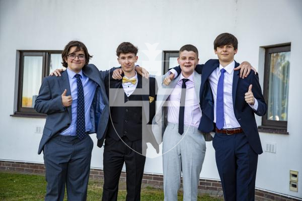 Picture by Luke Le Prevost. 22-06-23.
Blanchelande College Year 11 Prom at The Peninsula. L-R Max Carey (15), Harry Langlois (15), Lochlan Bain (16) and Alex Burgess (17)