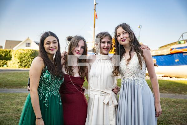 Picture by Luke Le Prevost. 22-06-23.
Blanchelande College Year 11 Prom at The Peninsula. L-R Leanna Guille (15), Kaitlin Naftel (16), Alexia Ratl (16) and Emilia Collas (16)