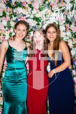 Picture by Luke Le Prevost. 29-06-23.
Grammar School Yr 11 Prom 2023 at The Farmhouse. L-R Louisa Hughes, 16, Chloe Guille, 16, and Erin Jackson, 15