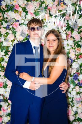 Picture by Luke Le Prevost. 29-06-23.
Grammar School Yr 11 Prom 2023 at The Farmhouse. L-R Oliver Taylor, 16, and Erin Jackson, 15