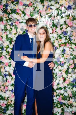 Picture by Luke Le Prevost. 29-06-23.
Grammar School Yr 11 Prom 2023 at The Farmhouse. L-R Oliver Taylor, 16, and Erin Jackson, 15