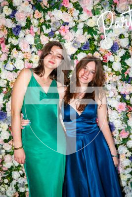 Picture by Luke Le Prevost. 29-06-23.Grammar School Yr 11 Prom 2023 at The Farmhouse. L-R Lucy Bridges, 16, and Kaitlin Naftel, 16