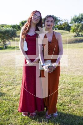 Picture By Peter Frankland. 06-07-23 St. Sampson's High Prom at Peninsula Hotel. L-R - Deanna Ozanne and Nicole Powell.