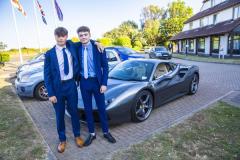 Picture By Peter Frankland. 06-07-23 St. Sampson's High Prom at Peninsula Hotel. L-R - Charlie Bowen and Harry Simon.