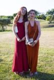 Picture By Peter Frankland. 06-07-23 St. Sampson's High Prom at Peninsula Hotel. L-R - Deanna Ozanne and Nicole Powell.
