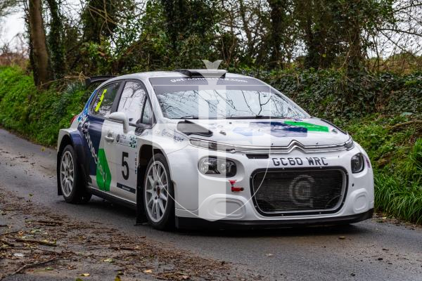 Picture by Jason Friend 20.02.2026 Guernsey Rally 2026 competitors take on the lanes of the castel stage on Friday afternoon