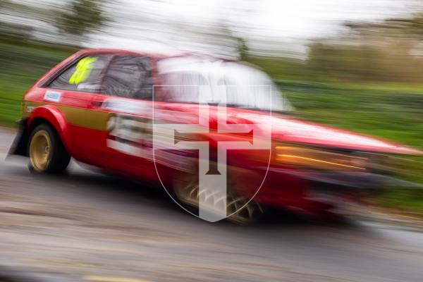 Picture by Jason Friend 20.02.2026 Guernsey Rally 2026 competitors take on the lanes of the castel stage on Friday afternoon