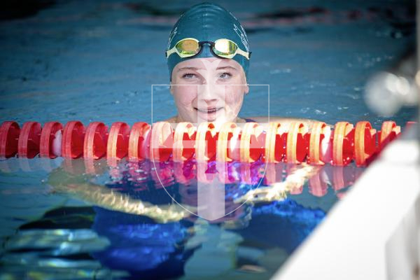 Picture By Peter Frankland. 19-06-24 Swimming Gala between Ladies' College and Jersey College for Girls at Beau Sejour. Jess Graham