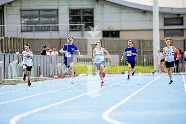 Picture by Sophie Rabey.  23-06-24.  Athletics Action at Footes Lane.  Inter-insular.
100m