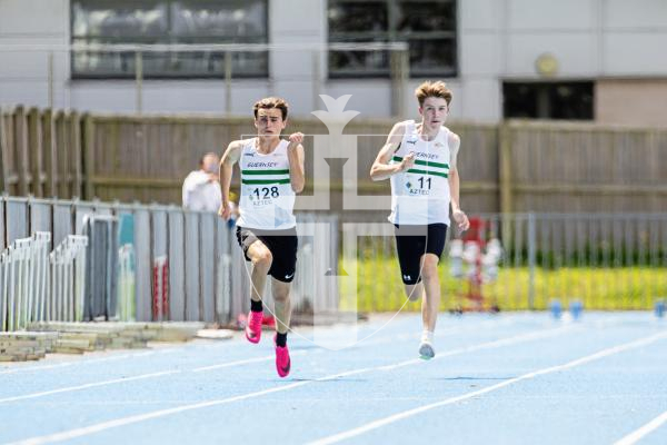 Picture by Sophie Rabey.  23-06-24.  Athletics Action at Footes Lane.  Inter-insular.
100m