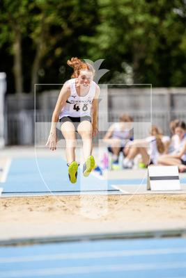 Picture by Sophie Rabey.  23-06-24.  Athletics Action at Footes Lane.  Inter-insular.
Long Jump (U13s)