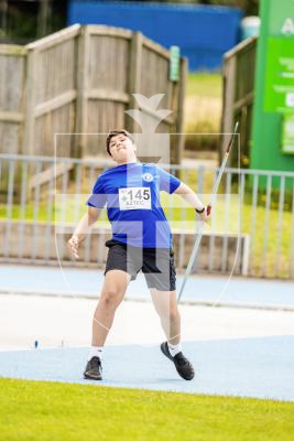 Picture by Sophie Rabey.  23-06-24.  Athletics Action at Footes Lane.  Inter-insular.
Javelin.