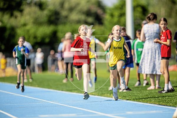 Picture by Sophie Rabey.  26-06-24.  Primary Schools Athletics Track & Field Competition at Footes Lane.
Year 5 Girls - 600m
