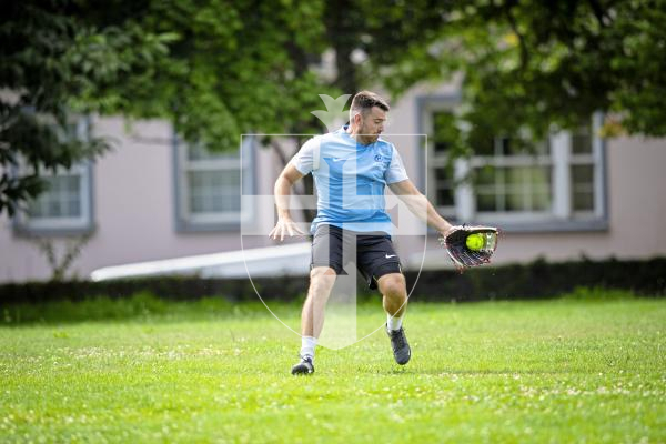 Picture by Peter Frankland. 10-08-24 Softball at Beau Sejour. All Division Knockout. Tomahawks v Hurricanes. (Tomahawks batting)