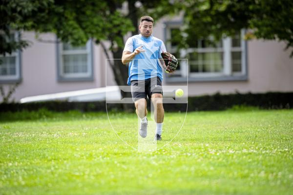 Picture by Peter Frankland. 10-08-24 Softball at Beau Sejour. All Division Knockout. Tomahawks v Hurricanes. (Tomahawks batting)