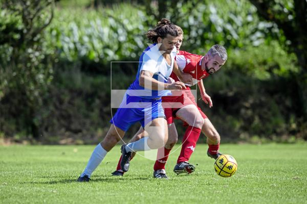 Picture by Peter Frankland. 23-08-24 Football at St Peter's. Sylvans v Rovers.