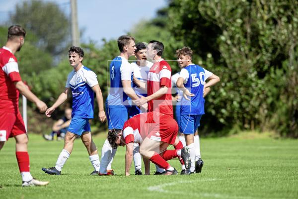 Picture by Peter Frankland. 23-08-24 Football at St Peter's. Sylvans v Rovers.