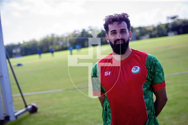 Picture by Peter Frankland. 23-08-24 Cricket at Port Soif - Estonia v Bulgaria. For NEWS. Interview with members of the visiting teams. Bulgaria player Isa Zaroo.