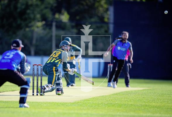 Picture by Peter Frankland. 23-08-24 Cricket at KGV - Guernsey v Estonia in T20 World Cup qualifiers.