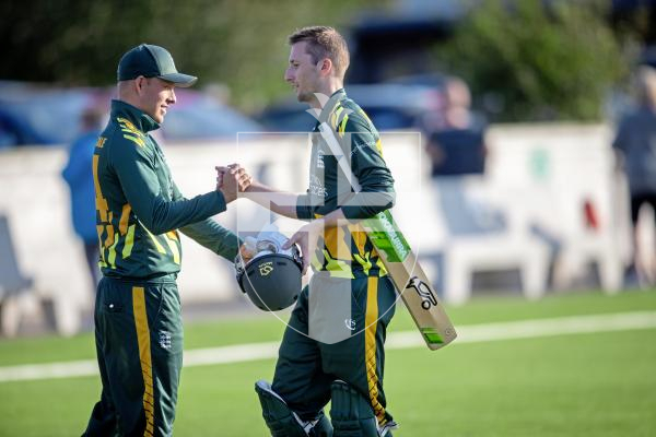 Picture by Peter Frankland. 23-08-24 Cricket at KGV - Guernsey v Estonia in T20 World Cup qualifiers.