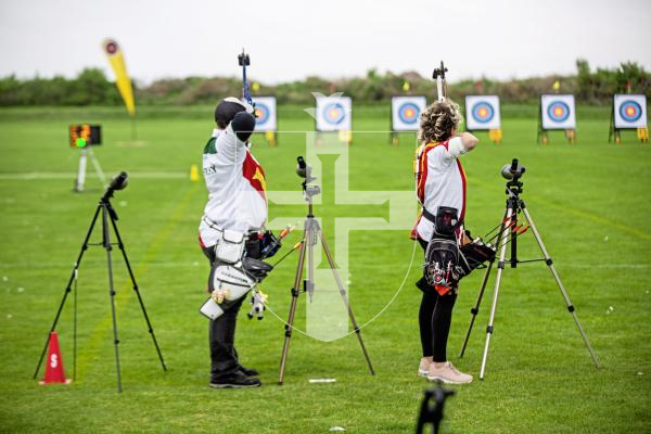 Picture by Sophie Rabey.  07-09-24.  Archery action at Port Soif.