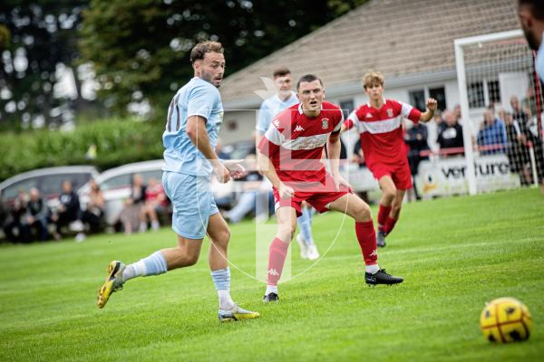 Picture by Sophie Rabey.  07-09-24.  Football action at St Peters, Sylvans vs North.