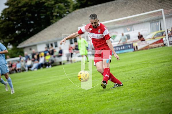 Picture by Sophie Rabey.  07-09-24.  Football action at St Peters, Sylvans vs North.