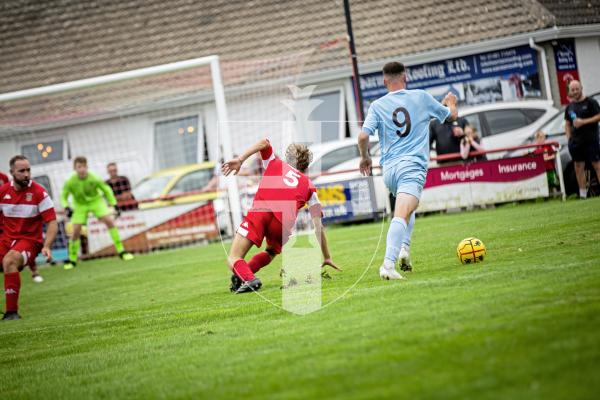 Picture by Sophie Rabey.  07-09-24.  Football action at St Peters, Sylvans vs North.