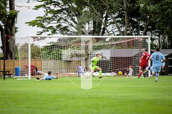 Picture by Sophie Rabey.  07-09-24.  Football action at St Peters, Sylvans vs North.