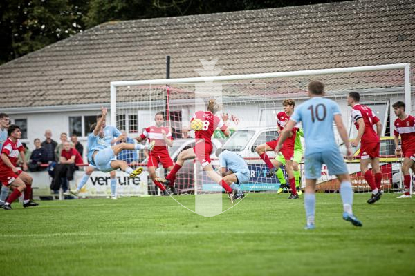 Picture by Sophie Rabey.  07-09-24.  Football action at St Peters, Sylvans vs North.