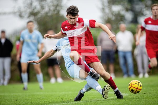 Picture by Sophie Rabey.  07-09-24.  Football action at St Peters, Sylvans vs North.